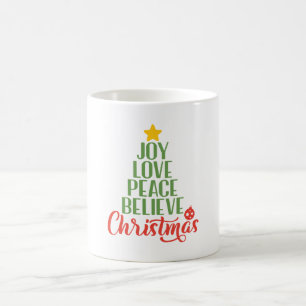 Joy Love Peace Believe Mug – Inspirational Mug