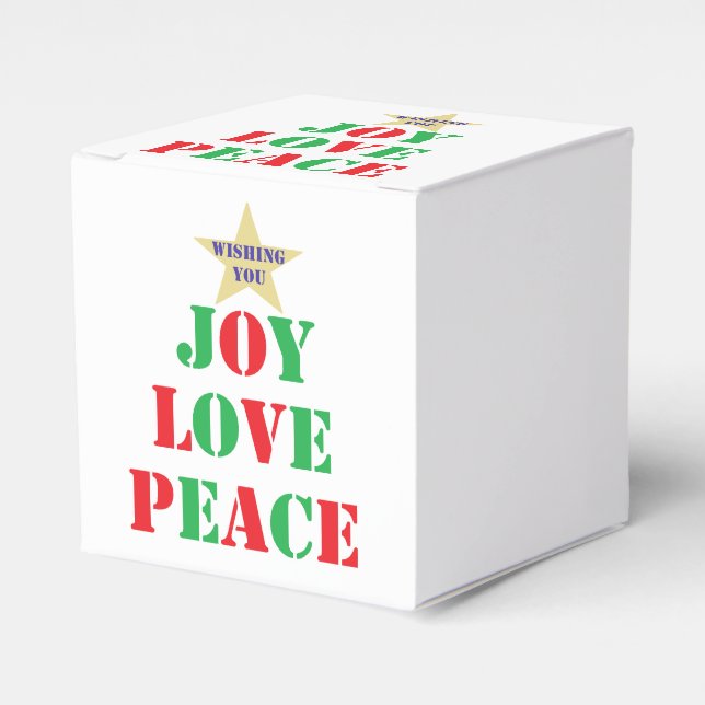 Joy, Love, Peace Favour Box (Front Side)