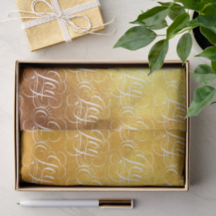 Joy - Luxurious Christmas Gold Faux Foil Tissue Paper