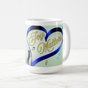 Joy Matters - Music Cat - Butterfly & Bees Coffee Mug