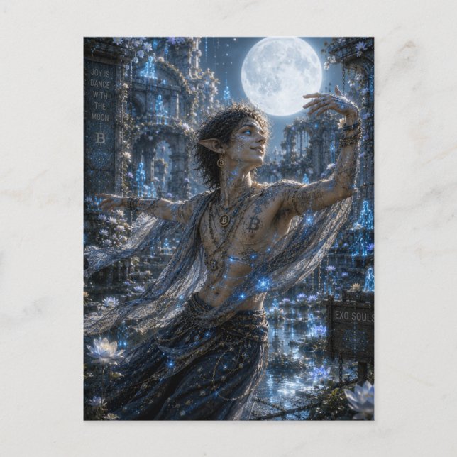 Joy / Moon Dancer / Lunar Garden Postcard (Front)