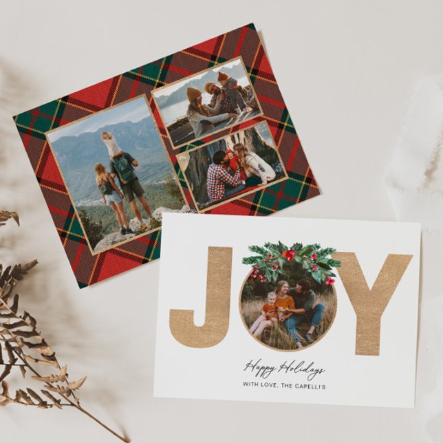 JOY Multi Photo Holiday Card (Creator Uploaded)