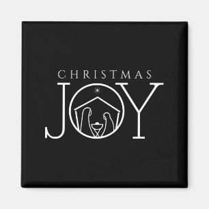 Joy Nativity Christian Religious Christmas Magnet