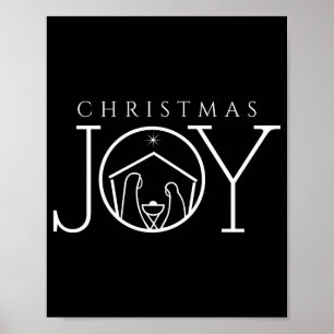 Joy Nativity Christian Religious Christmas  Poster