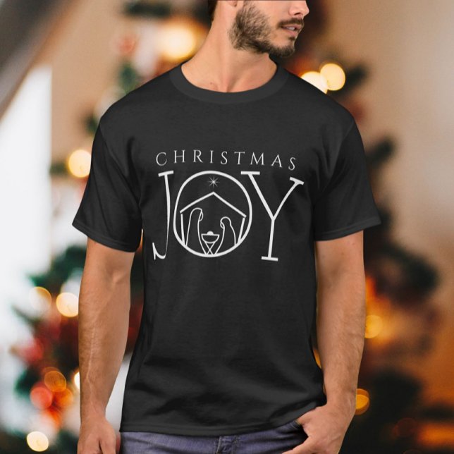 JOY Nativity Christian Religious Christmas T-Shirt (Creator Uploaded)