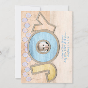 JOY. Newborn Boy Announcement