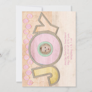 JOY. Newborn Girl Announcement
