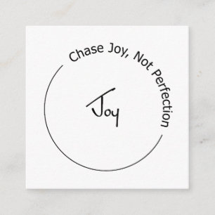 Joy Not Perfection Enclosure Card
