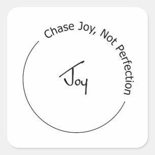 Joy Not Perfection Square Sticker