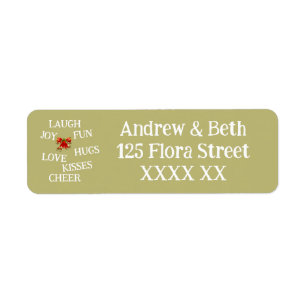 Joy of Christmas Return Address Label