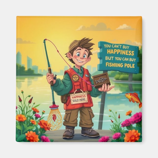 Joy of Fishing Magnet (Front)