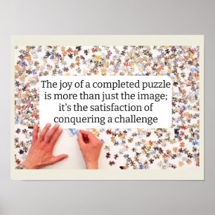 joy of jigsaws posters puzzle gift