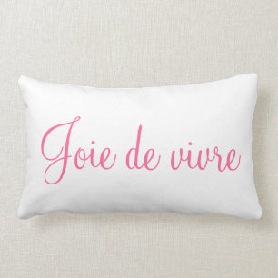 Joy of Life and Joie de vivre Decorative Bedroom A Lumbar Cushion