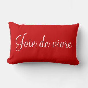 Joy of Life and Joie de vivre Decorative Bedroom A Lumbar Cushion