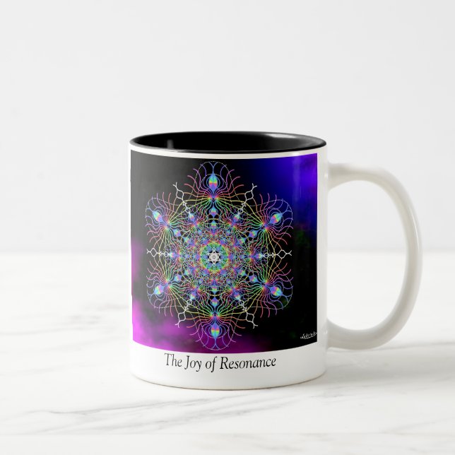 Joy of Resonance/Frequency Two-Tone Coffee Mug (Right)