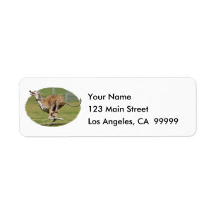 Joy of Running in Grass Return Address Label