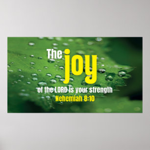 JOY OF THE LORD Christian Frame Art for TV  Poster