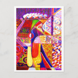 JOY OF TRADING Postcard BY MOJI GBADAMOSI OKUBULE