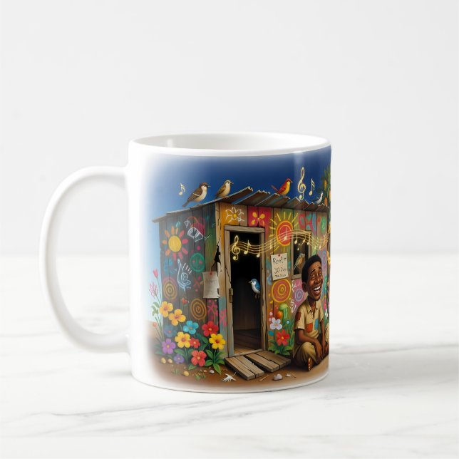 Joy Overcomes All Vibrant Community Life Mug (Left)