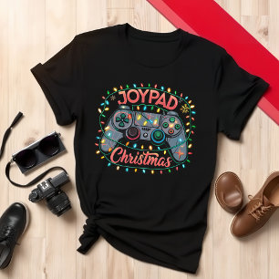 JOY-PAD Christmas T-Shirt - Festive Gamer Design