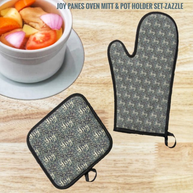 Joy Panes Oven Mitt & Pot Holder Set (Creator Uploaded)