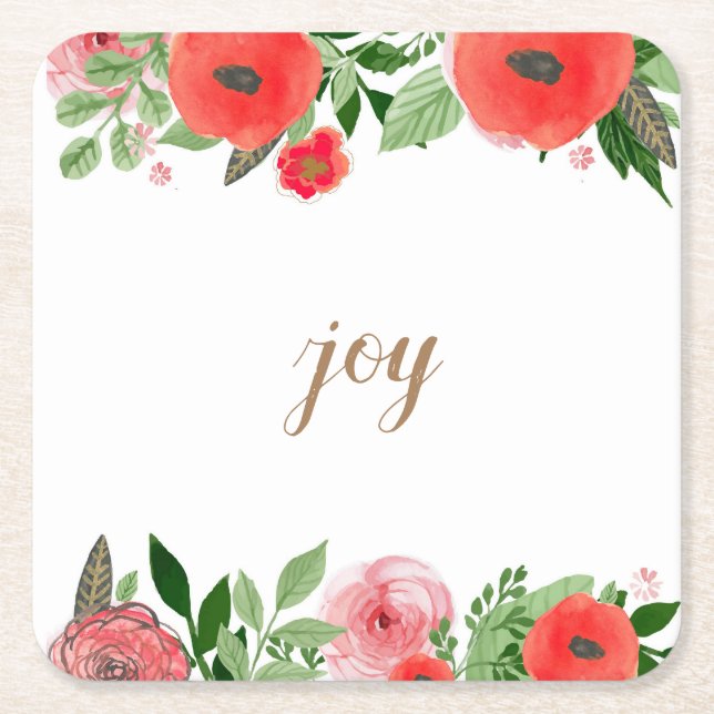 Joy Paper Coasters (Front)