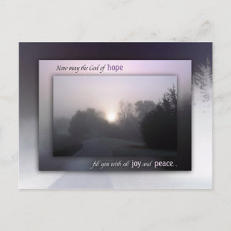 Joy, Peace and Power Holiday Postcard