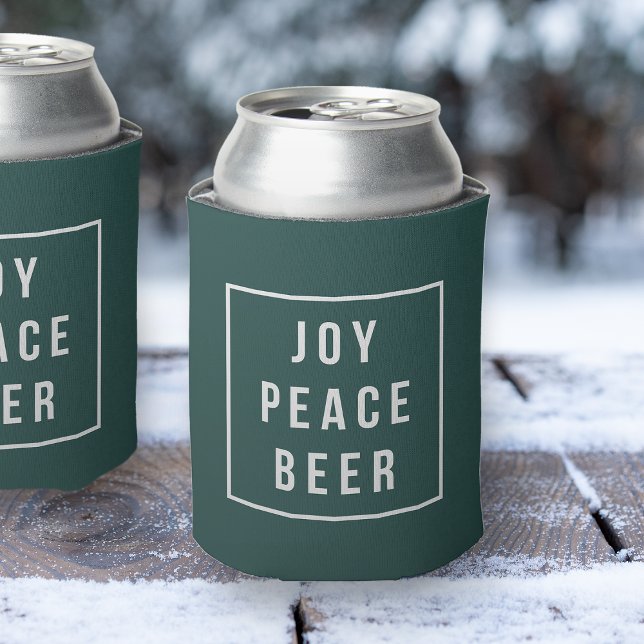 Joy Peace Beer | Funny Holiday Can Cooler (Creator Uploaded)