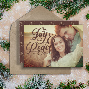 Joy Peace Christian Bible Verse Christmas Photo