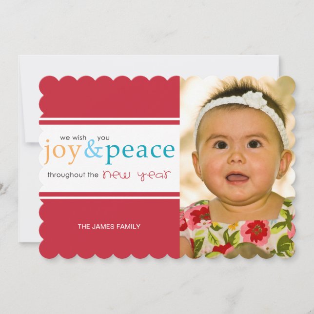 joy & peace holiday card (Front)