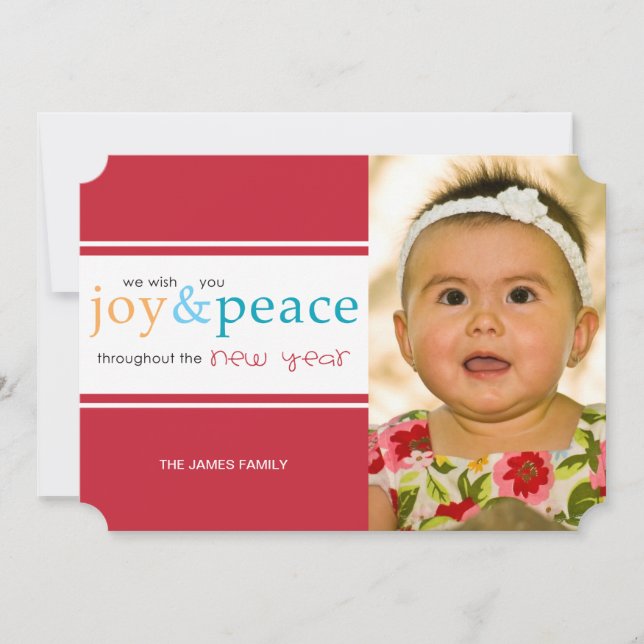 joy & peace holiday card (Front)