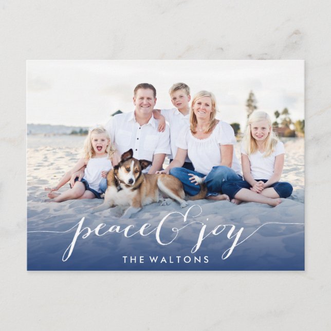JOY & PEACE HOLIDAY PHOTO CARDS (Front)