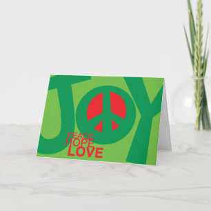 Joy, Peace, Hopeand, Love Holiday Card