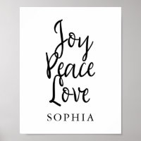 Joy Peace Love Inspirational Quote