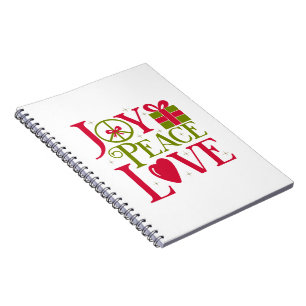 Joy Peace Love Notebook