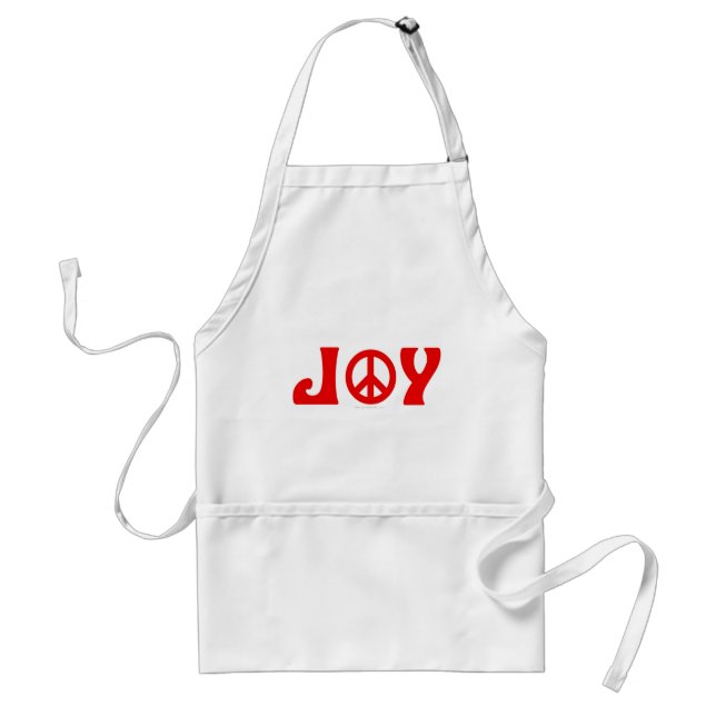 Joy Peace Sign Standard Apron (Front)