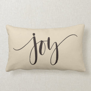 "Joy" Personalised Family, Holiday-2 Lumbar Cushion