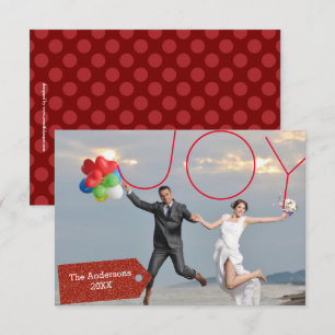 Joy Photo - 3x5 Christmas Card