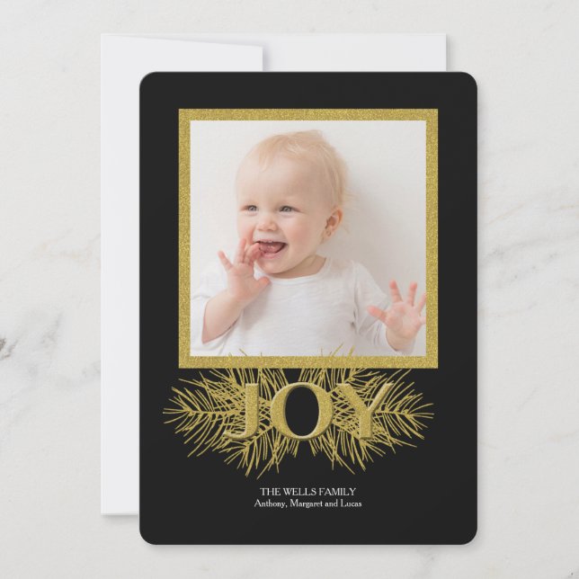 Joy Photo Holiday Card (Front)
