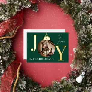 JOY Photo Holiday Card Custom Family