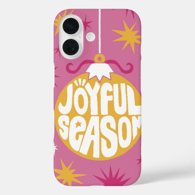 Joy Pop Joyful Season Lettering Case-Mate iPhone Case (Back)