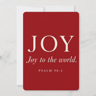 JOY Psalm 98:4 Christmas Gift Save The Date