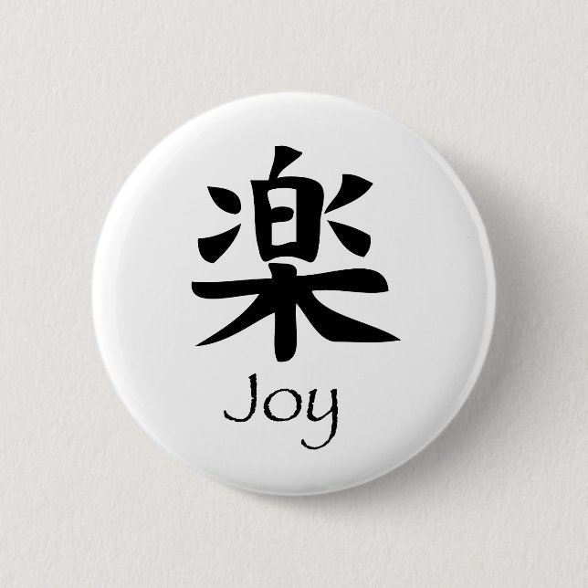 Joy-Raku 6 Cm Round Badge (Front)