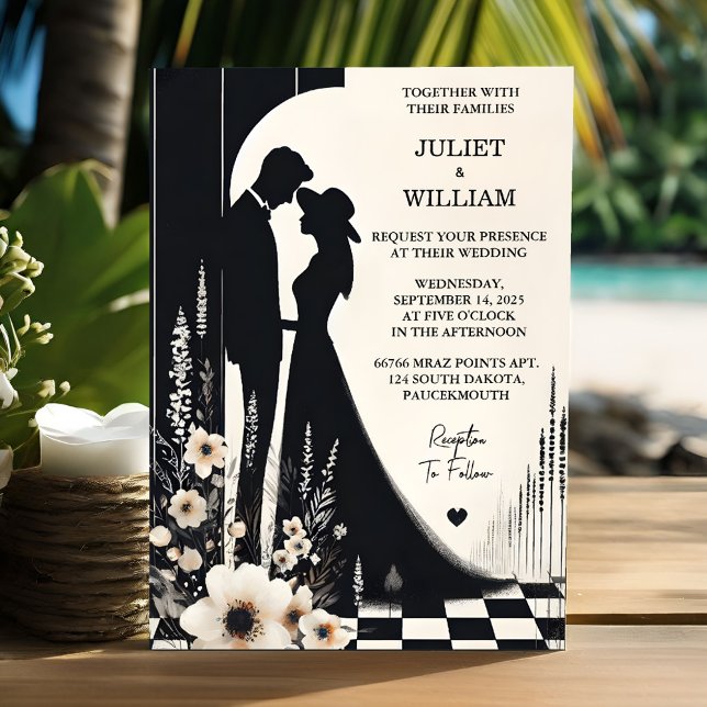 Joy Retro Boho Studio Creative Illustrated Wedding Invitation (Creator Uploaded)
