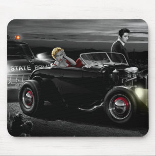 Joy Ride B&W Mouse Pad