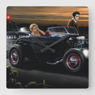 Joy Ride Square Wall Clock