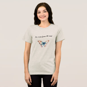 Joy Rises from the Soul Butterfly Tri-Blend Shirt