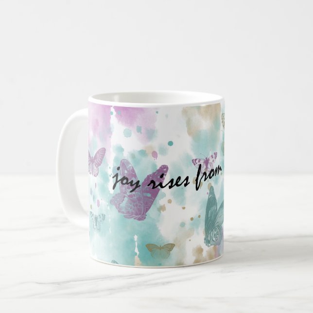 Joy Rises from the Soul Coffee Mug (Front Left)