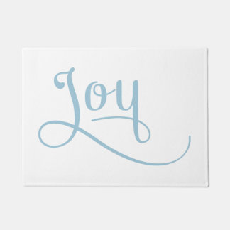 Joy Script Sky Doormat