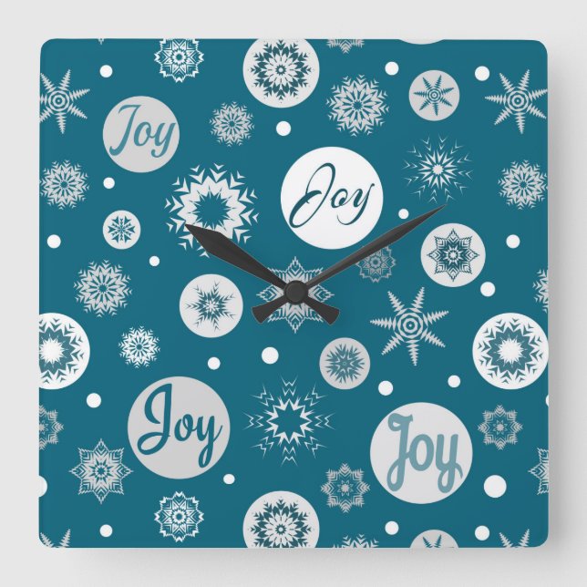 Joy Square Wall Clock (Front)